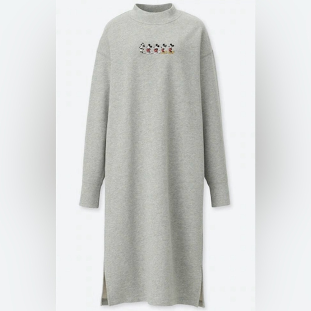 Uniqlo Disney Grey Top Dress with Mickey Mouse